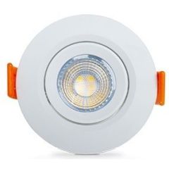 SPOT REDONDO 5W, 95mm, 6400k, Biv. Superled