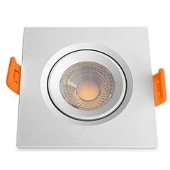 SPOT QUADRADO 5W, 77,5mm, 6400k, Biv. Superled