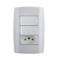 SLIM-CJ 2 INTER. SIMPLES + 1 TOMADA SIMPLES 20A 250V