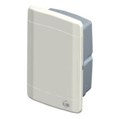 QUADRO DE DIST. 12/16 DISJ. NEMA/DIN C/ LENTE BRANCA- EMBUTIR