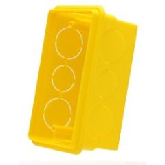 CAIXA DE LUZ EMBUTIR 4x2 AMARELA c/20un