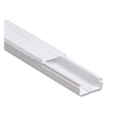 CANALETA COM DUPLA FACE BRANCA 20x10x2000mm