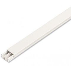 CANALETA COM DIVISORIA DUPLA FACE BRANCA 20x10x2000mm