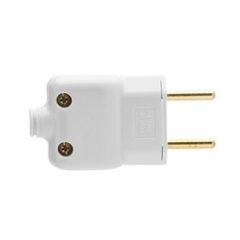 PINO PRENSA CABO 2P BRANCO 10A 250V - 1 Pacote c/ 10 unidades