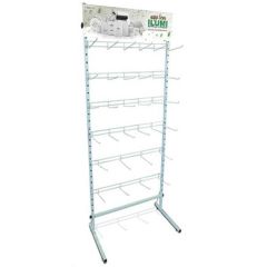 EXPOSITOR ARAMADO DESMONTAVEL DE CHAO C/ 32 GANCHEIRA