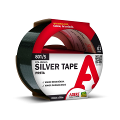 FITA SILVER TAPE 801/S PRETA 45mmX5m
