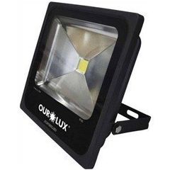 REFLETOR LED, 100W, 6500K, Bivolt, SLIM PRETO