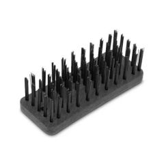 ESCOVA DE ACO PLASTICA 5 FILEIRAS 13x5cm