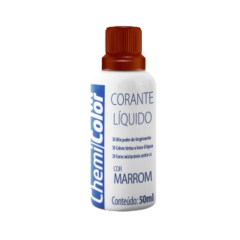 CORANTE LIQUIDO MARROM 50ml c/12un