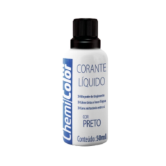 CORANTE LIQUIDO PRETO 50ml c/12un