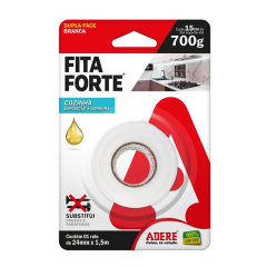 FITA FORTE DUPLA FACE ESPUMA AREAS GORDUROSAS 24mmX1,5m
