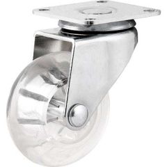 RODIZIO GIRATORIO 2" TRANSPARENTE PU