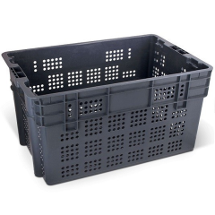 CAIXA PLASTICA ORGANIZADORA PRETA 56L