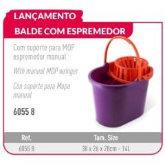 BALDE COM ESPREMEDOR 14L