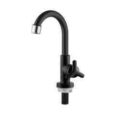 TORNEIRA LAVATORIO BICA ALTA MOVEL PRETA SICILIA