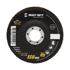 DISCO FLAP ECOINOX FIBRA 180mm 7" G-080