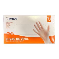 LUVA VINIL INCOLOR GG 10" c/100un