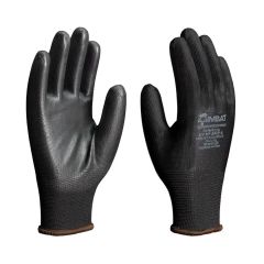 LUVA POLIESTER PU PRETO GG 10"